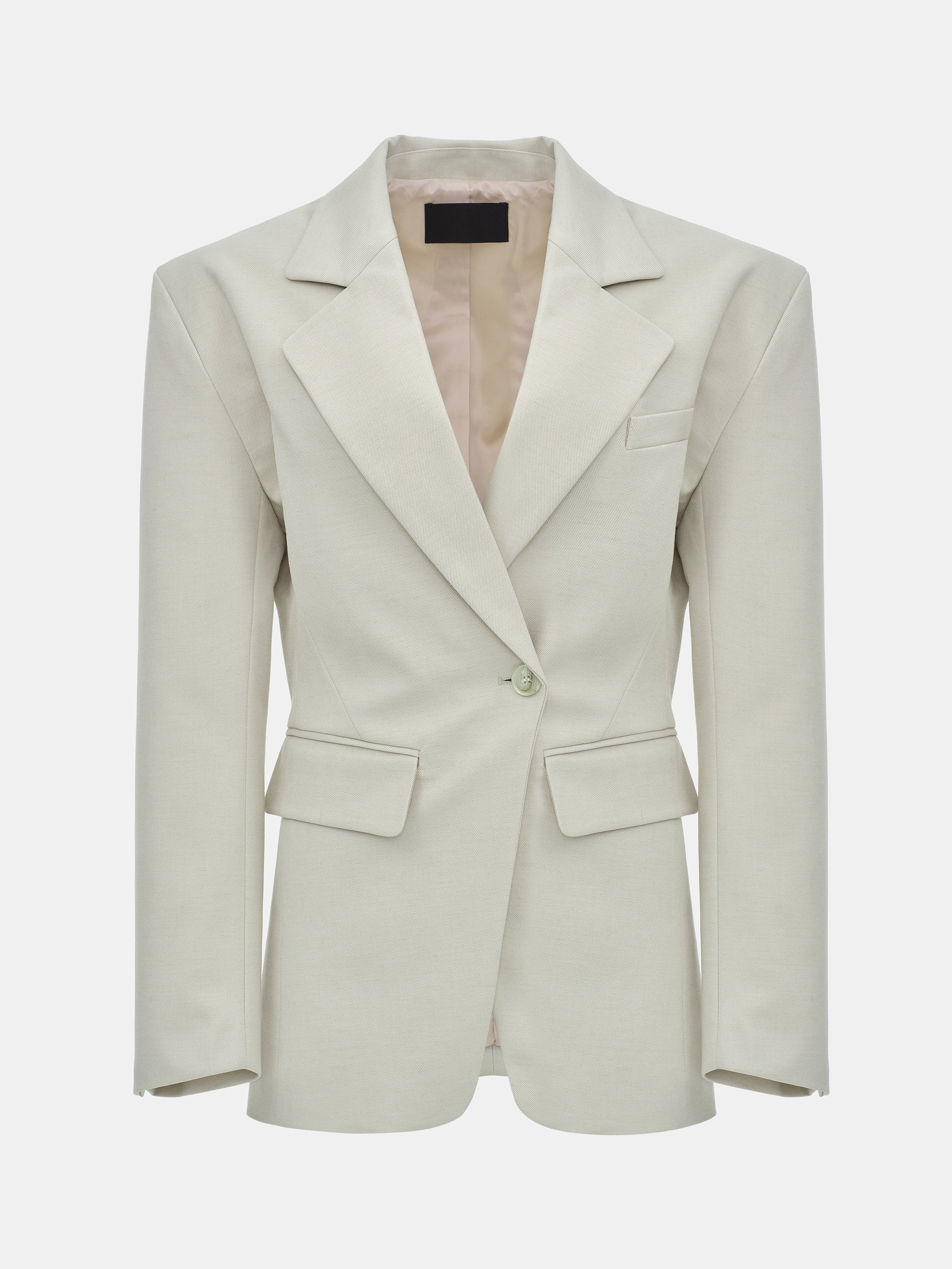 Cinched Suit Blazer, Ivory - Image 6
