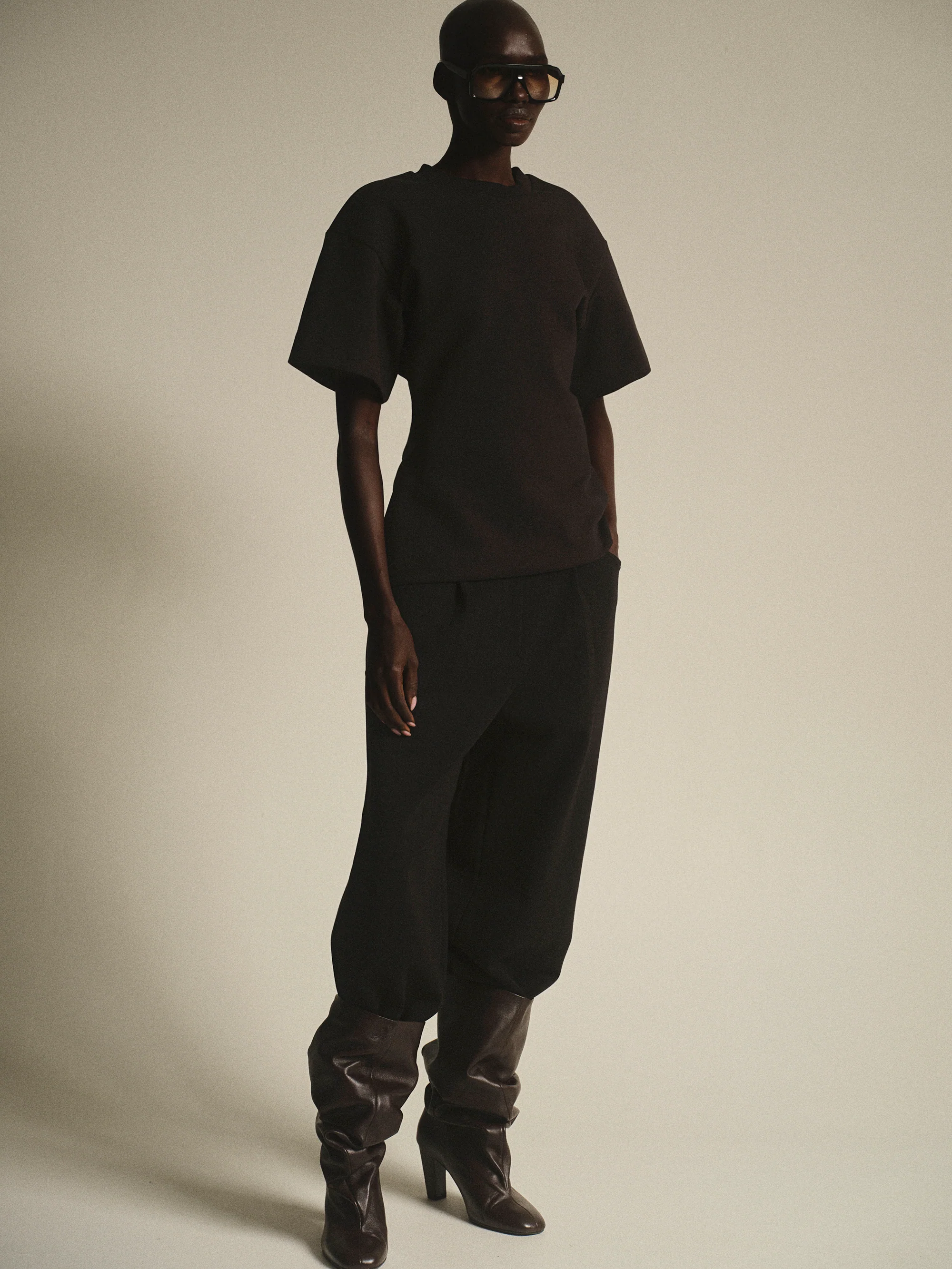 Cinched T-Shirt, Black - Image 3