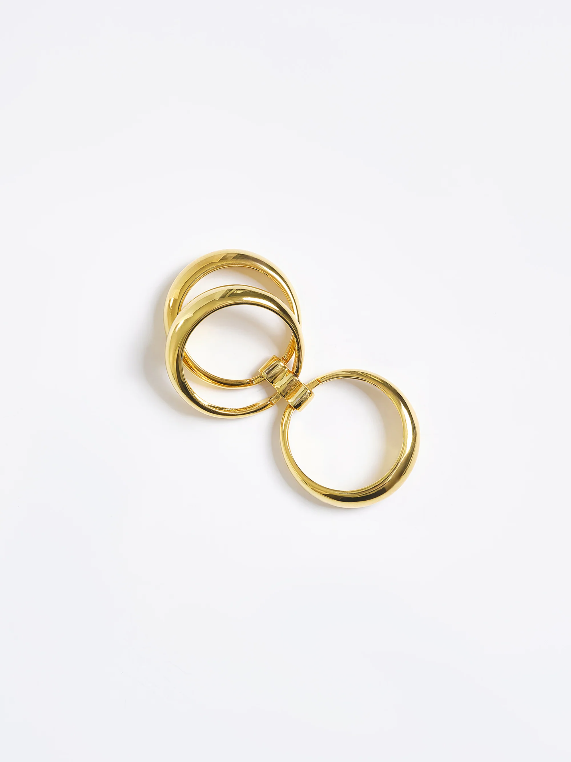 Circle Tiered Bang Ring, Gold - Image 4