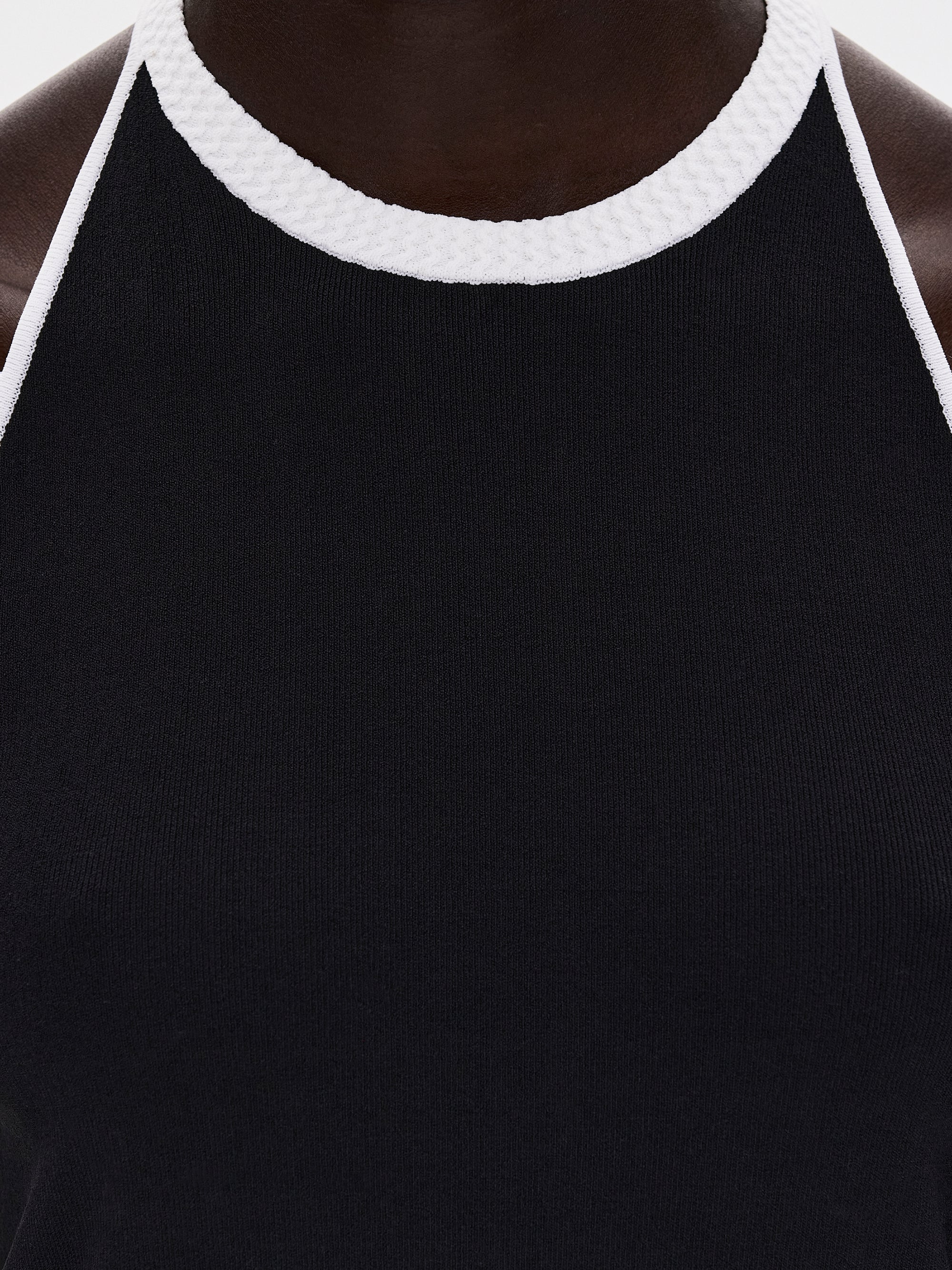 Compact Knit Tank, Black - Image 6