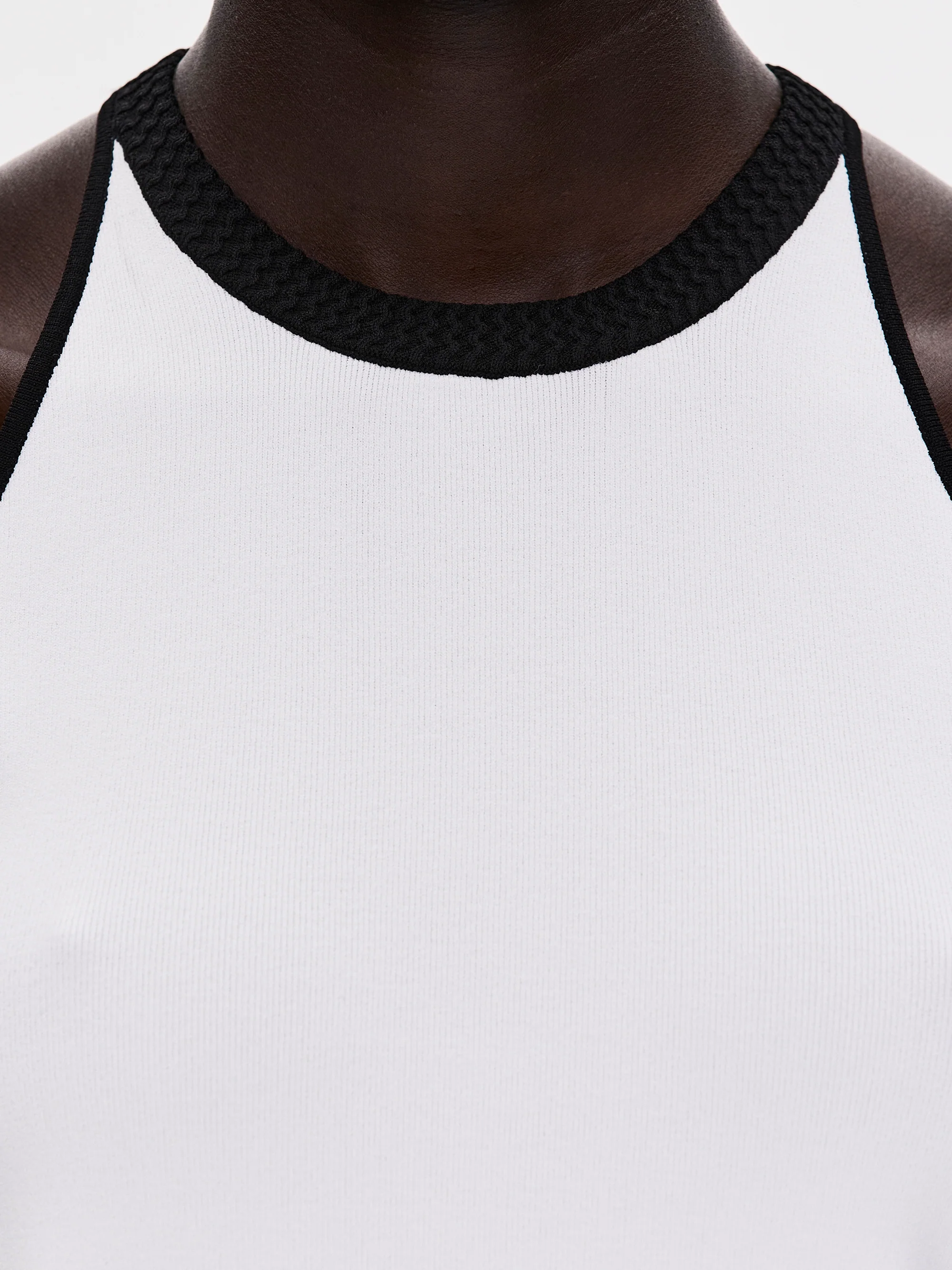 Compact Knit Tank, White - Image 5