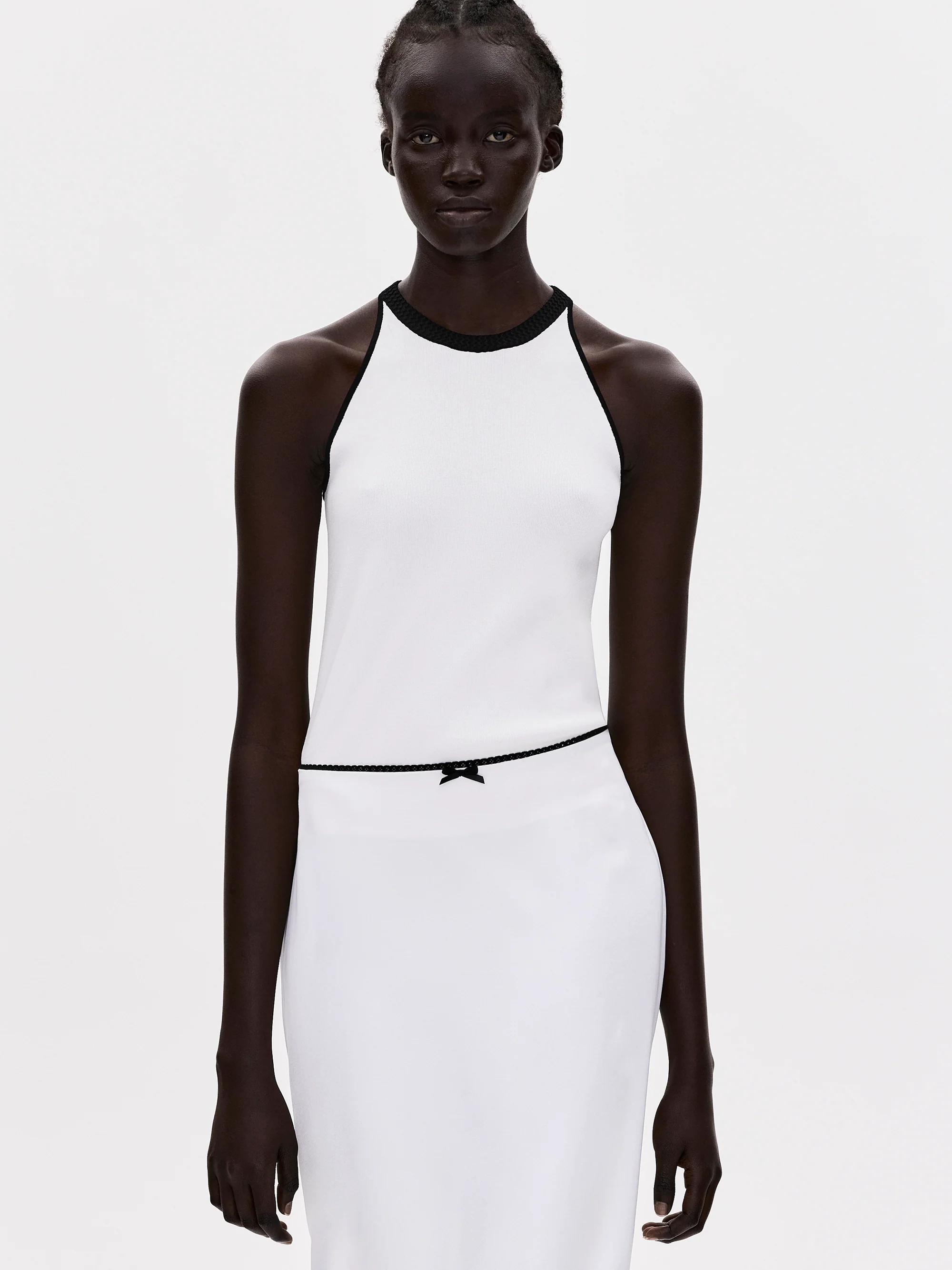 Compact Knit Tank, White - Image 6