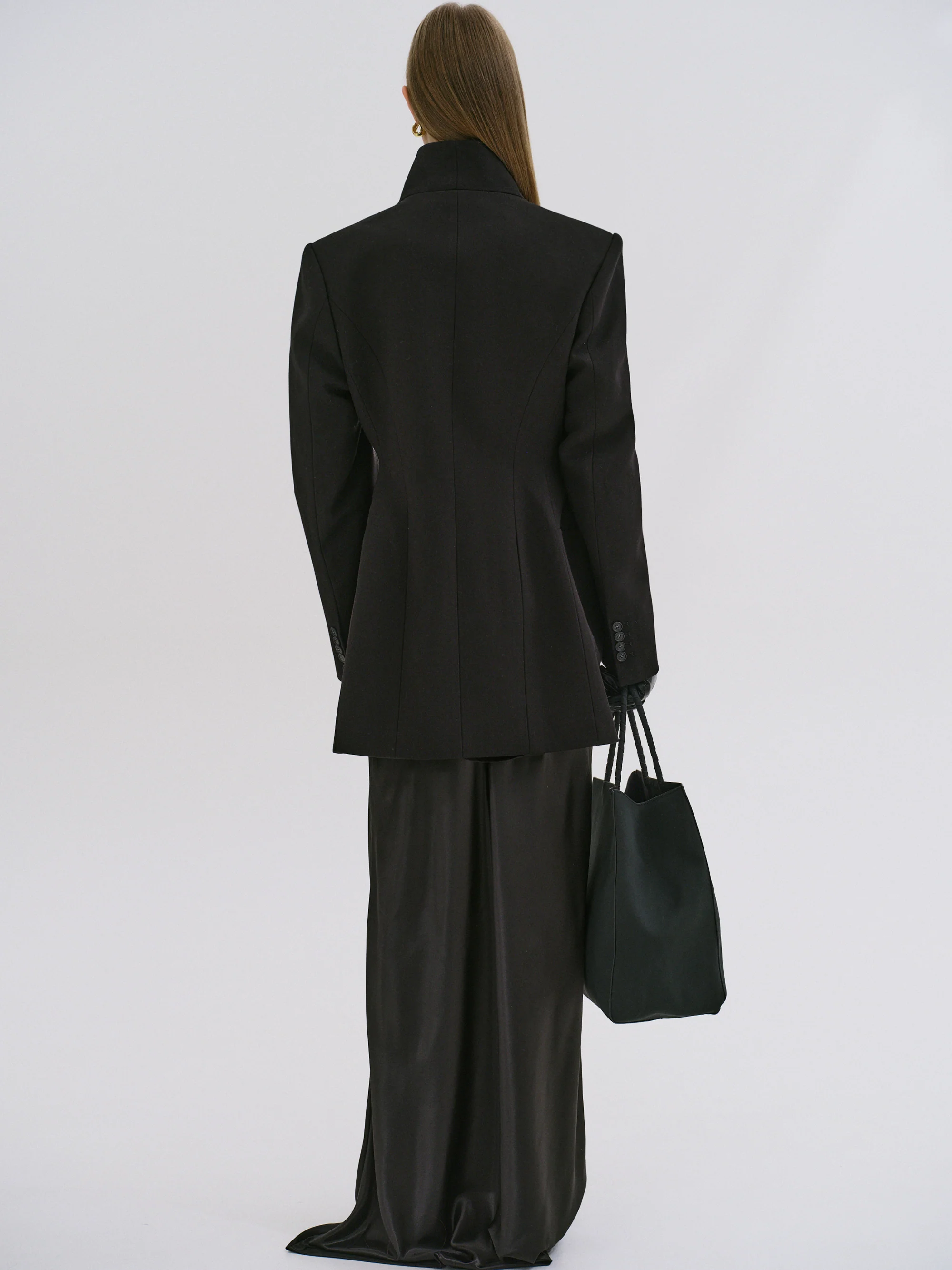 Corrin Wrap Blazer, Black - Image 6