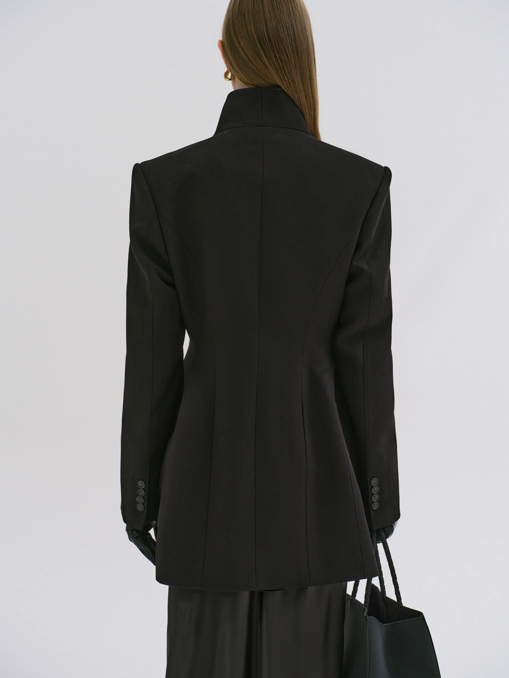 Corrin Wrap Blazer, Black - Image 7