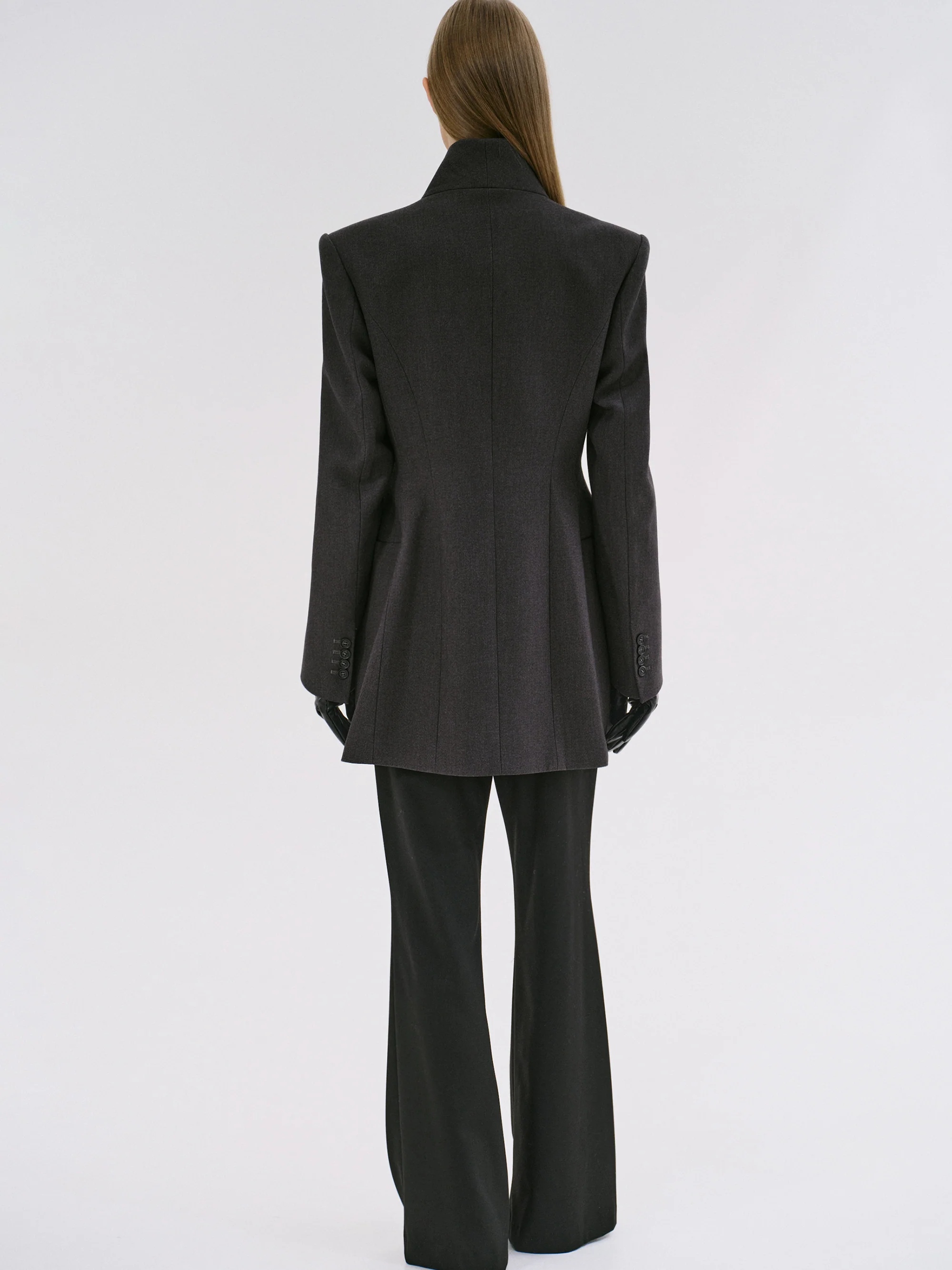 Corrin Wrap Blazer, Charcoal - Image 7