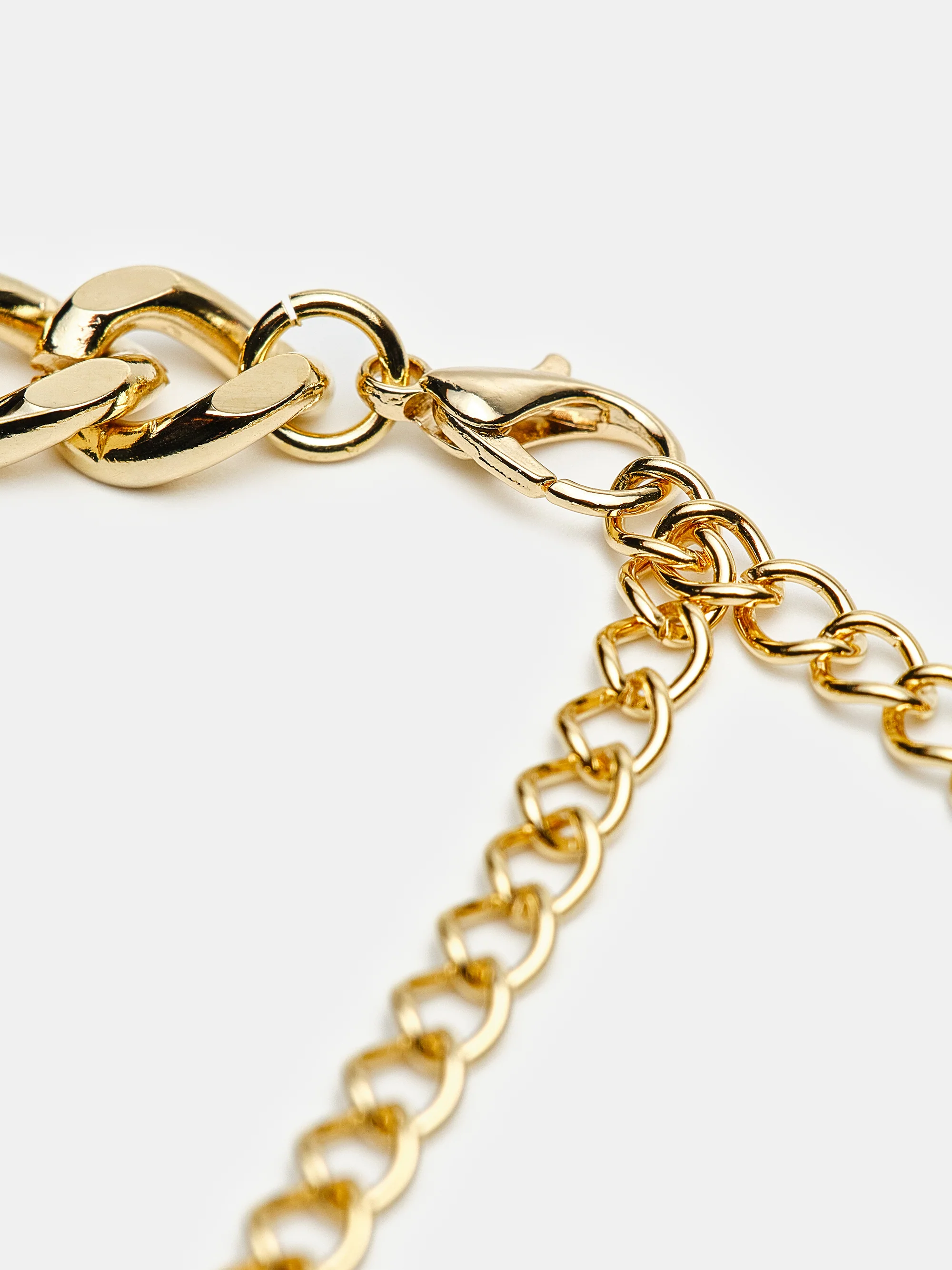 Curb Chain Necklace, Gold - Image 3