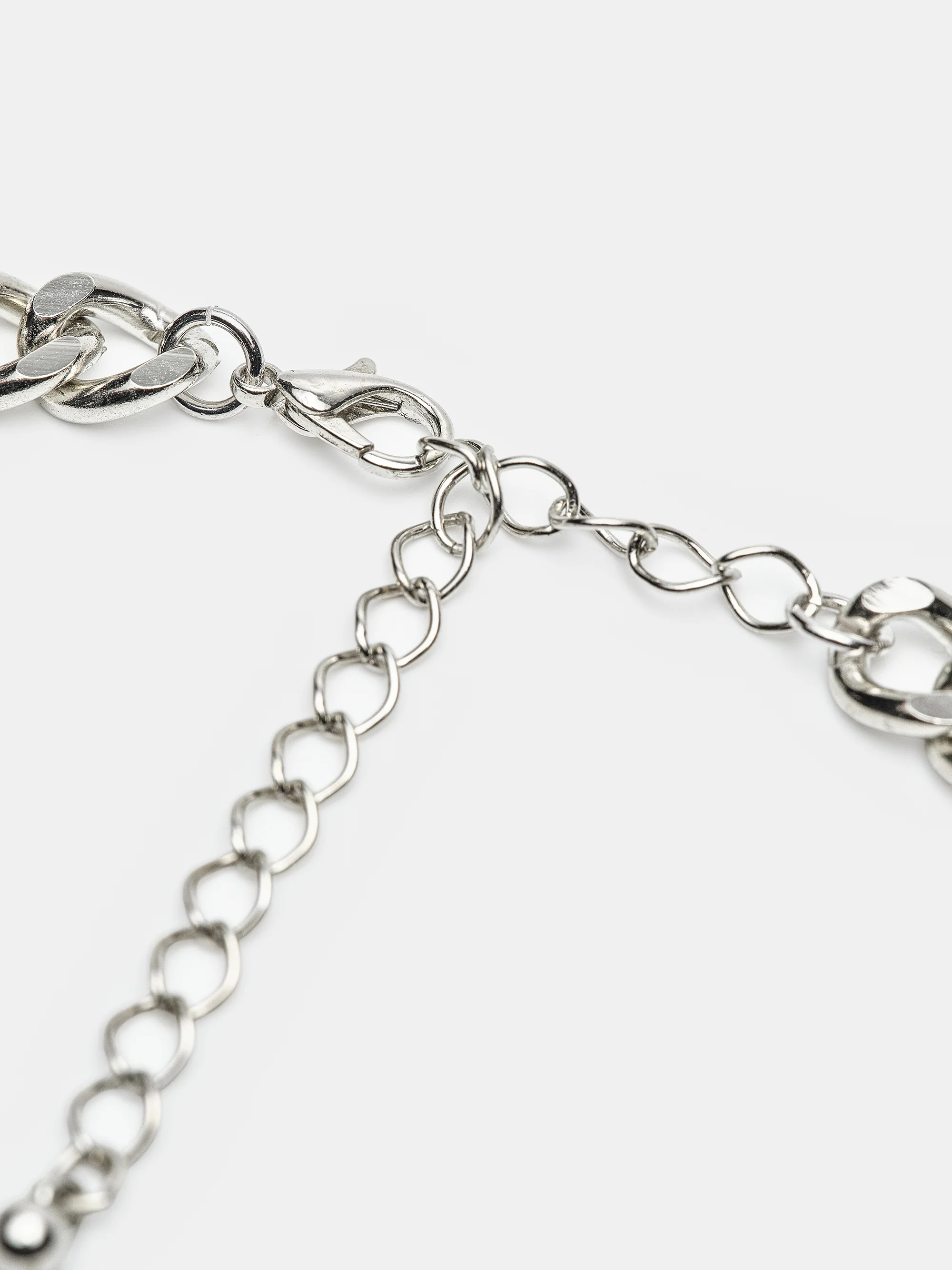 Curb Chain Necklace, Silver - Image 3