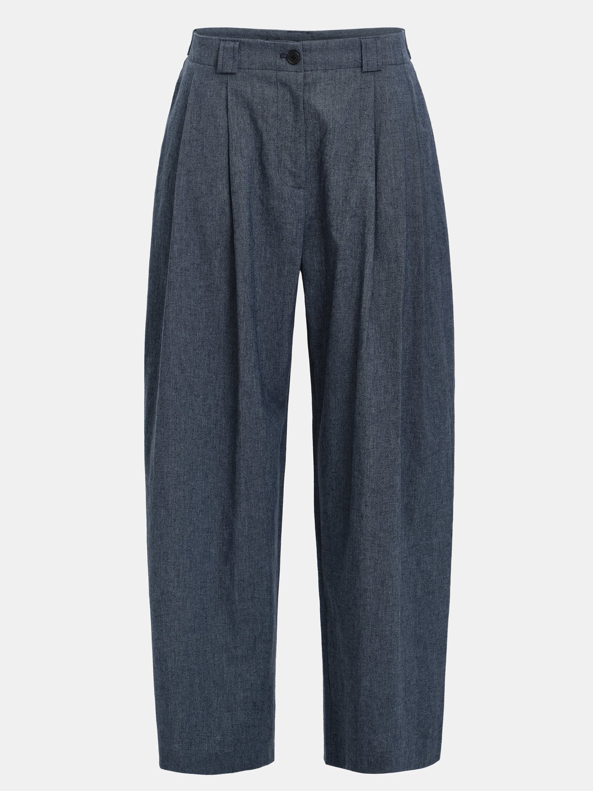 Elvana Pleated Pants, Blue - Image 5