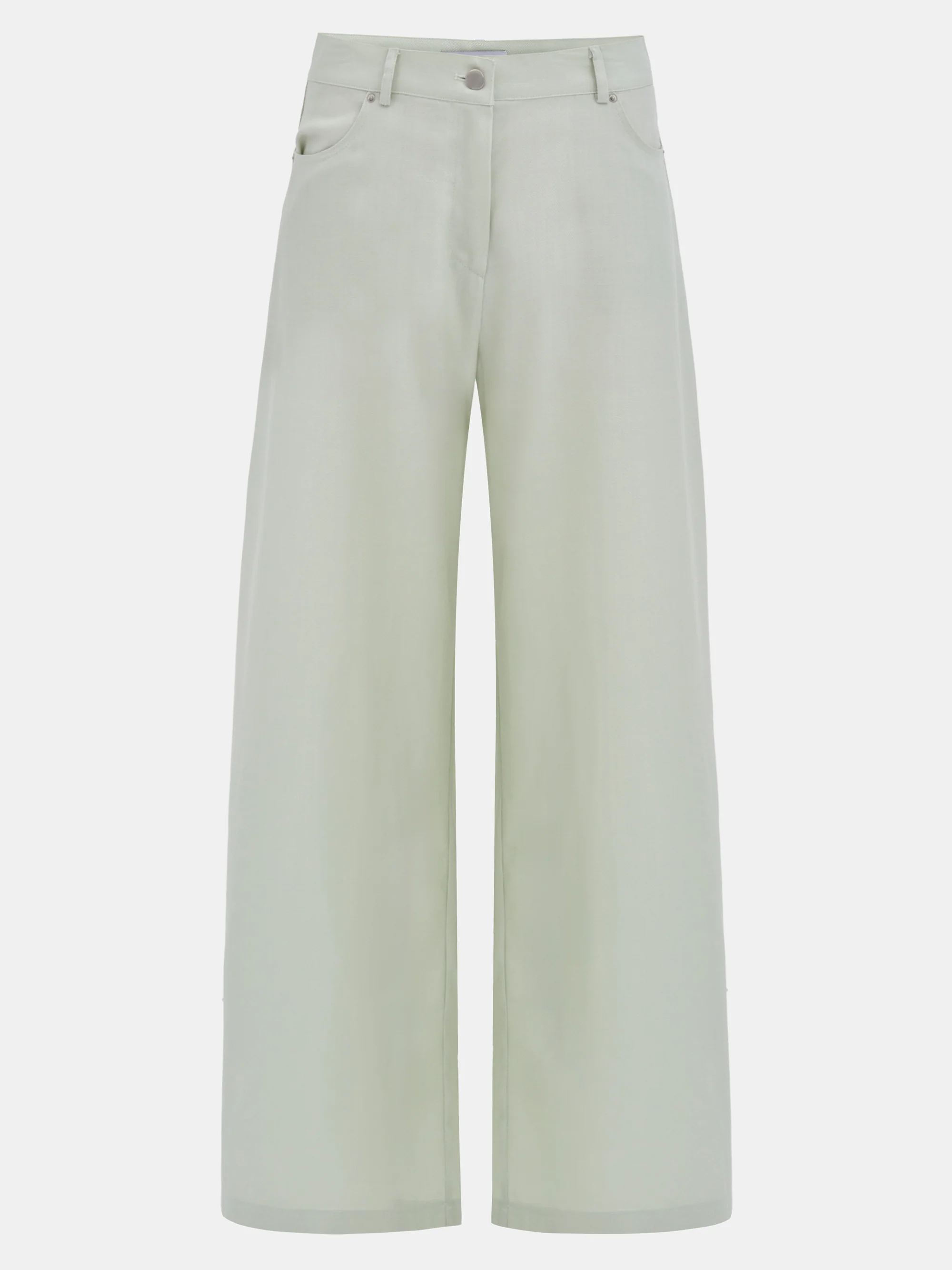 Mirko Fluid Tencel Denim Pants, Mint - Image 8
