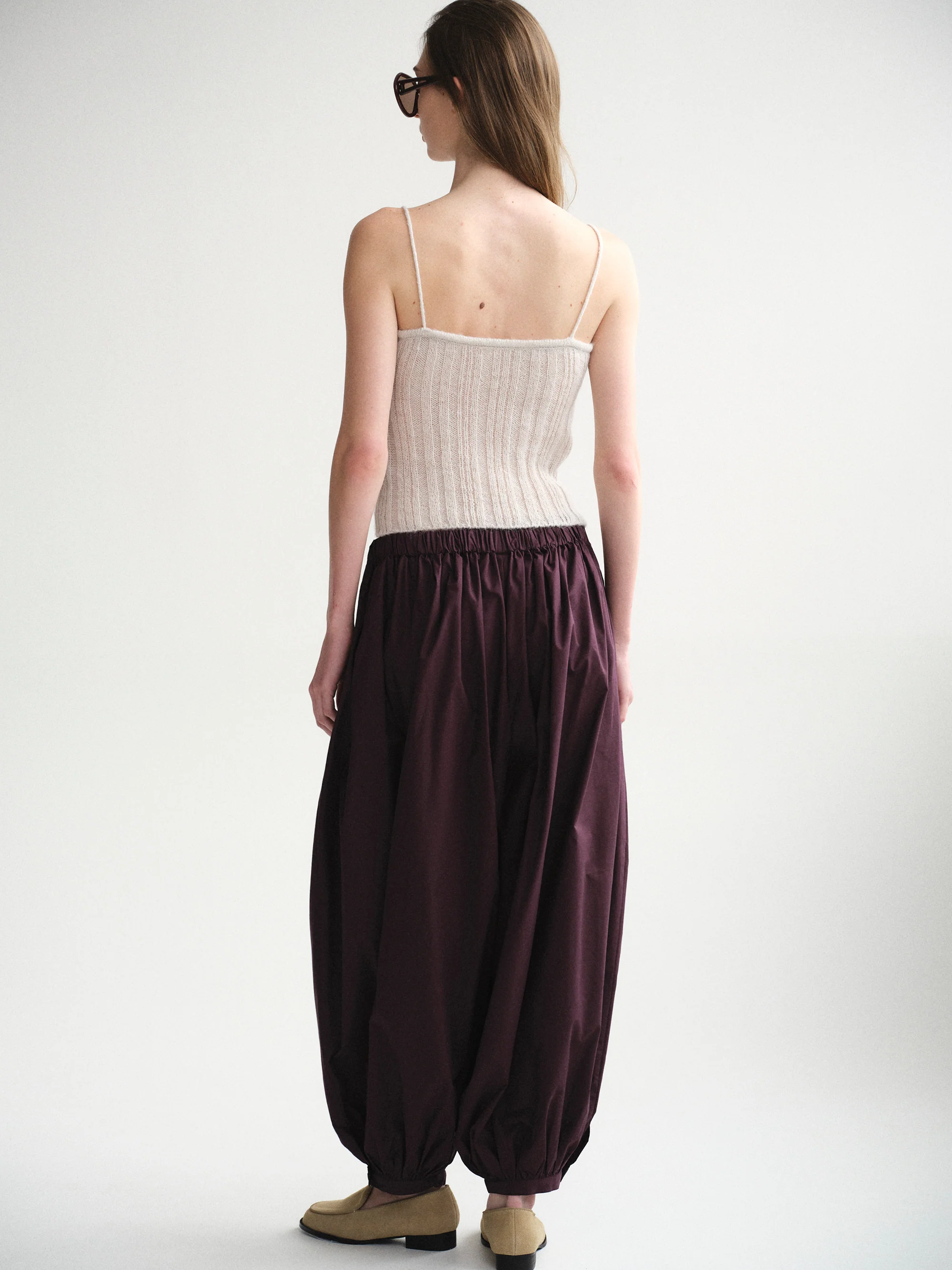 Halle Balloon Parachute Pants, Grape - Image 5