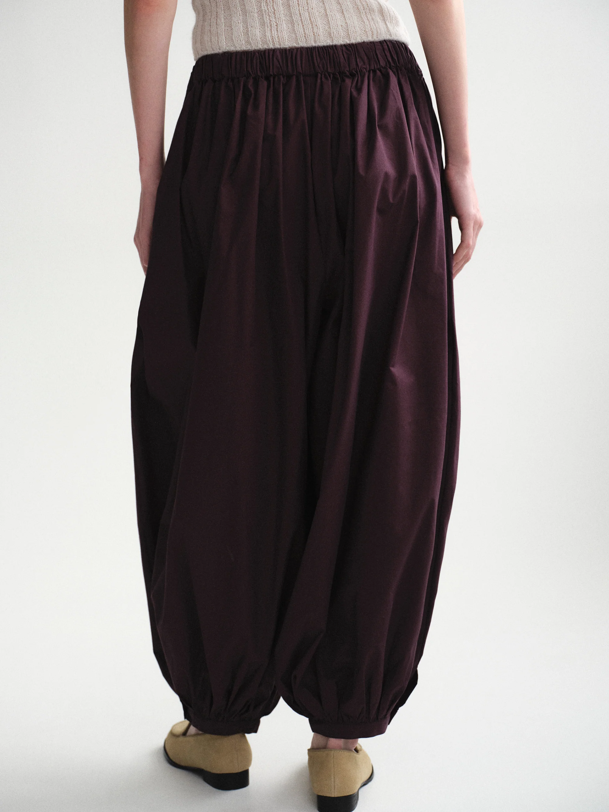 Halle Balloon Parachute Pants, Grape - Image 6