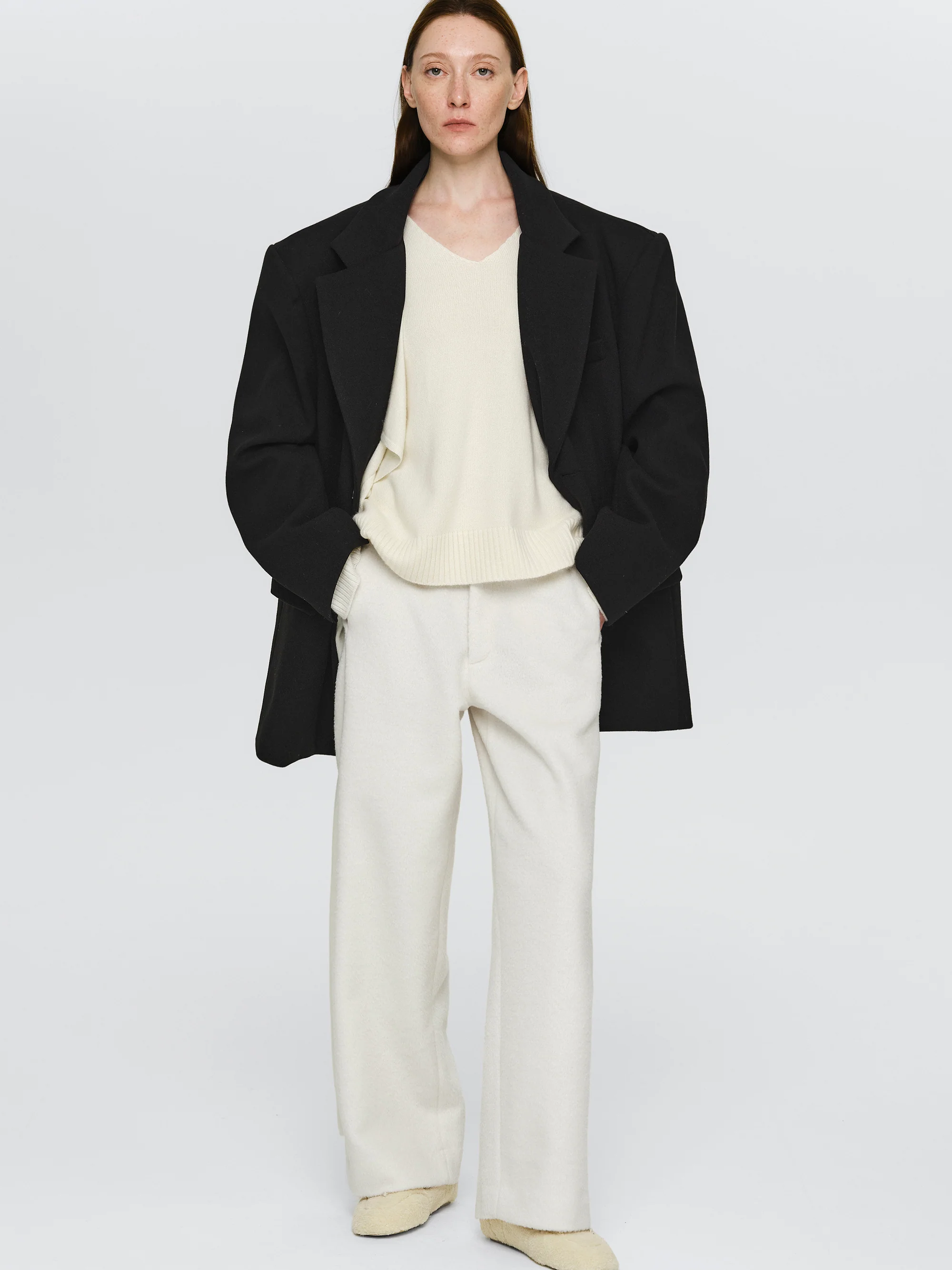 Hayk Oversized Boyfriend Blazer, Black - Image 3