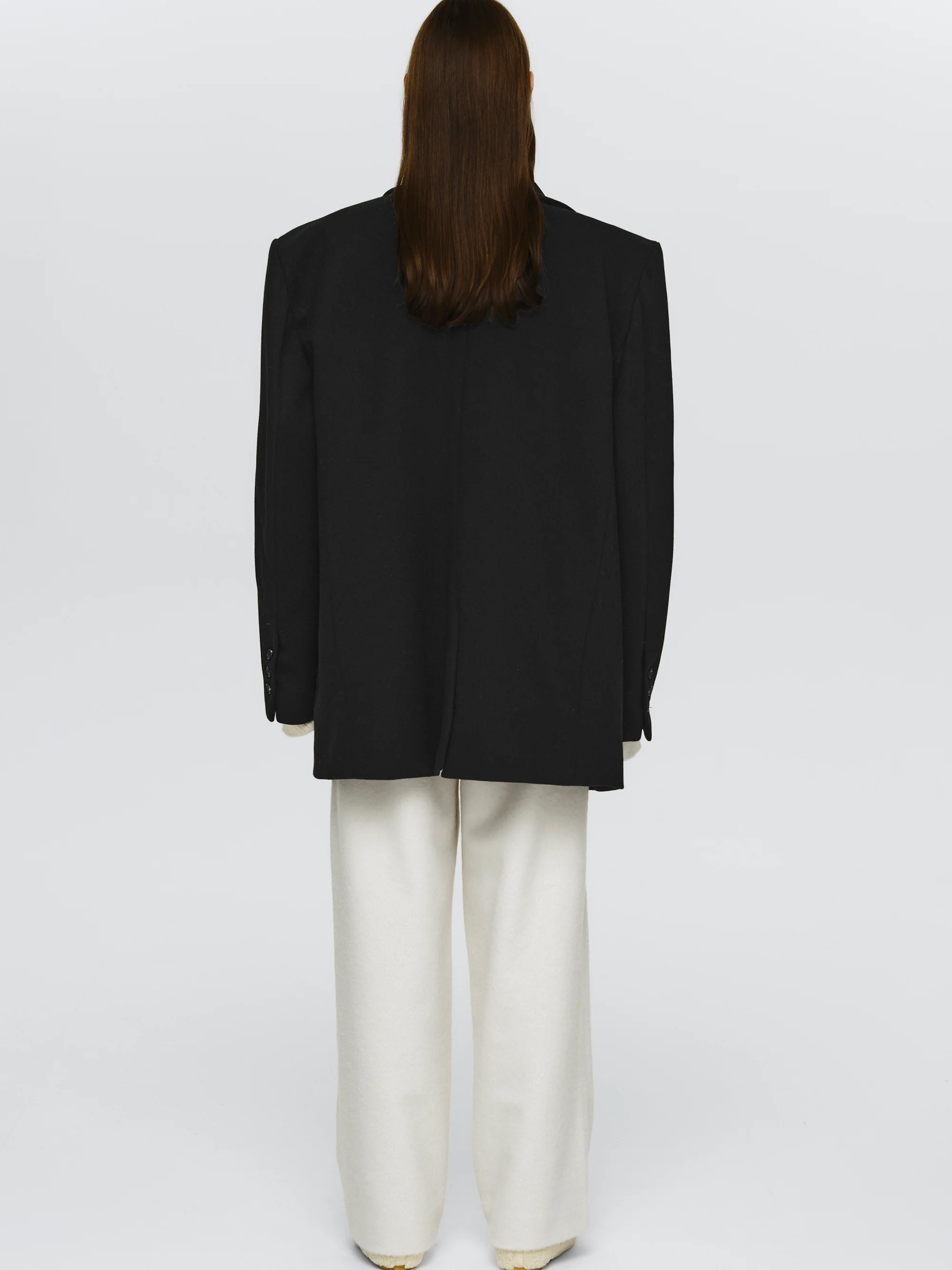Hayk Oversized Boyfriend Blazer, Black - Image 4