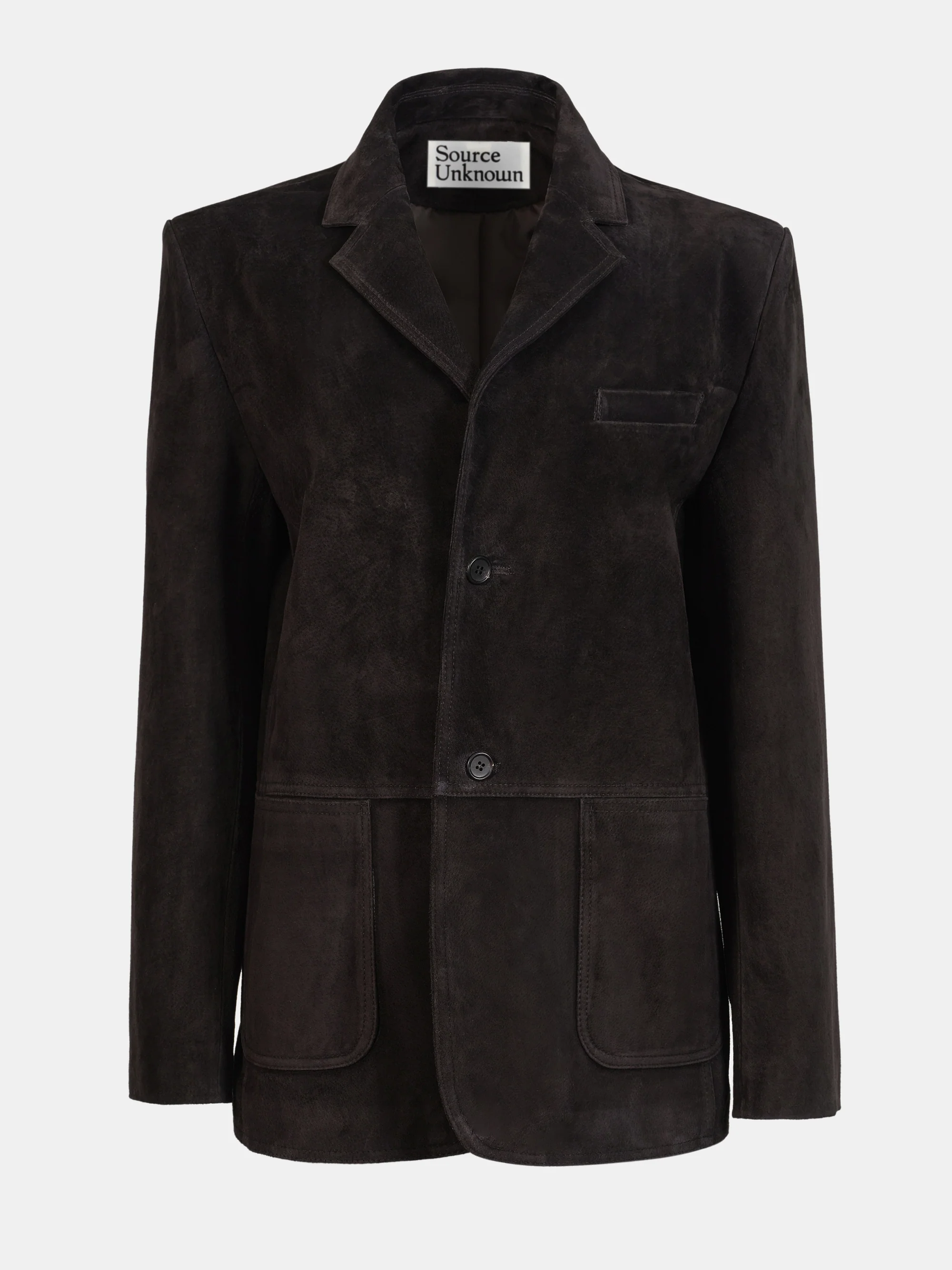 Kant Suede Blazer, Dark Chocolate - Image 8