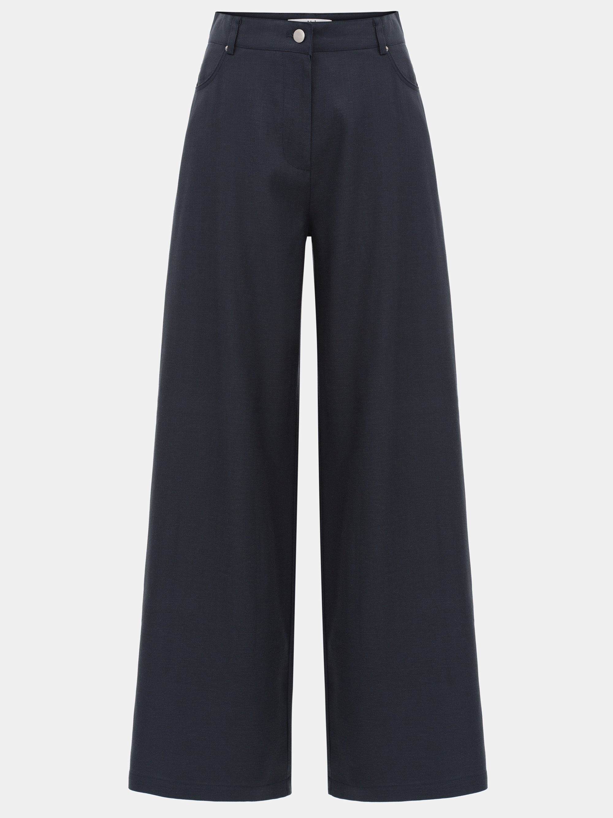 Mirko Fluid Tencel Denim Pants, Navy - Image 6