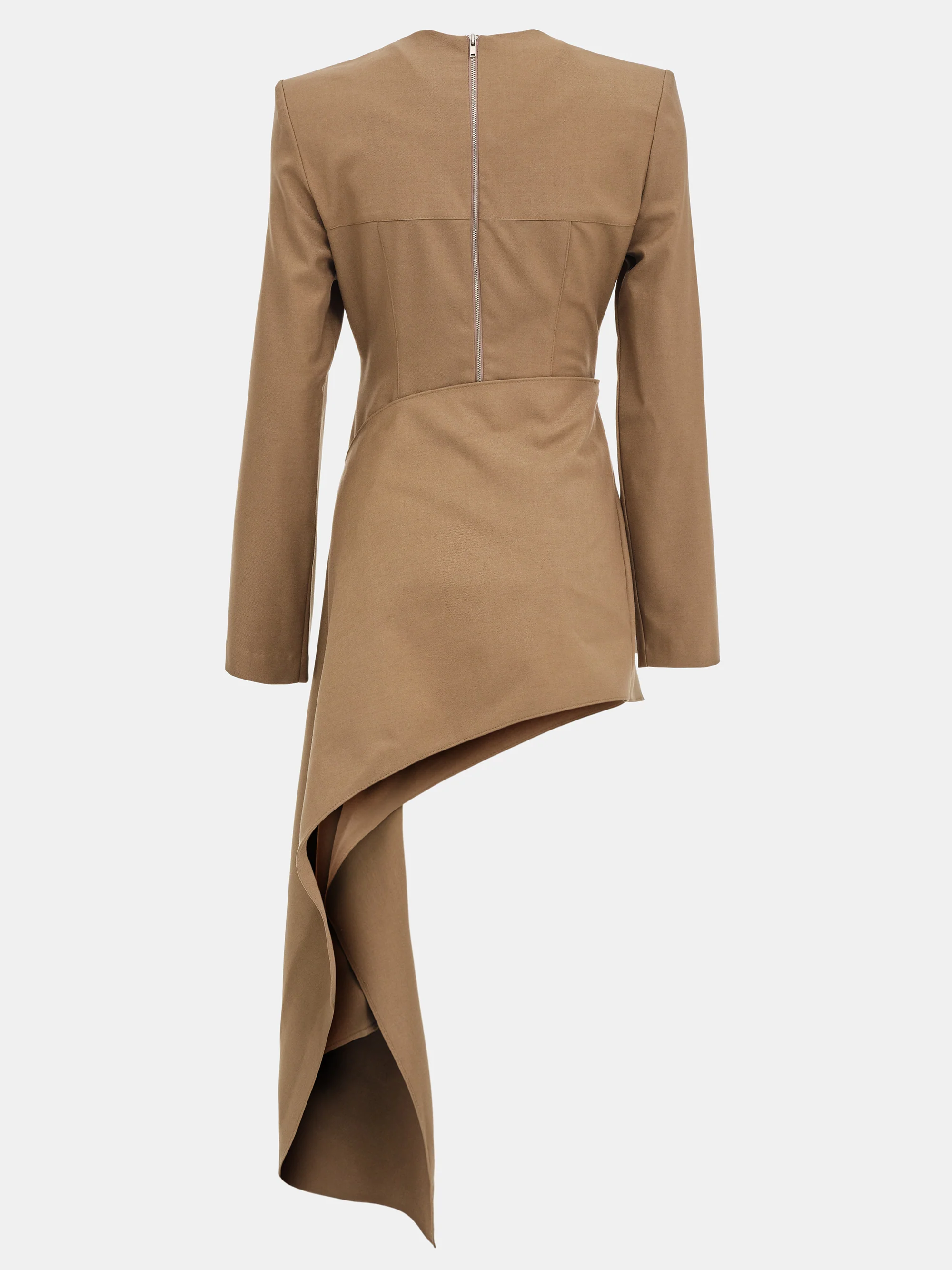 Nevis Asymmetric Panel Top, Brown - Image 5