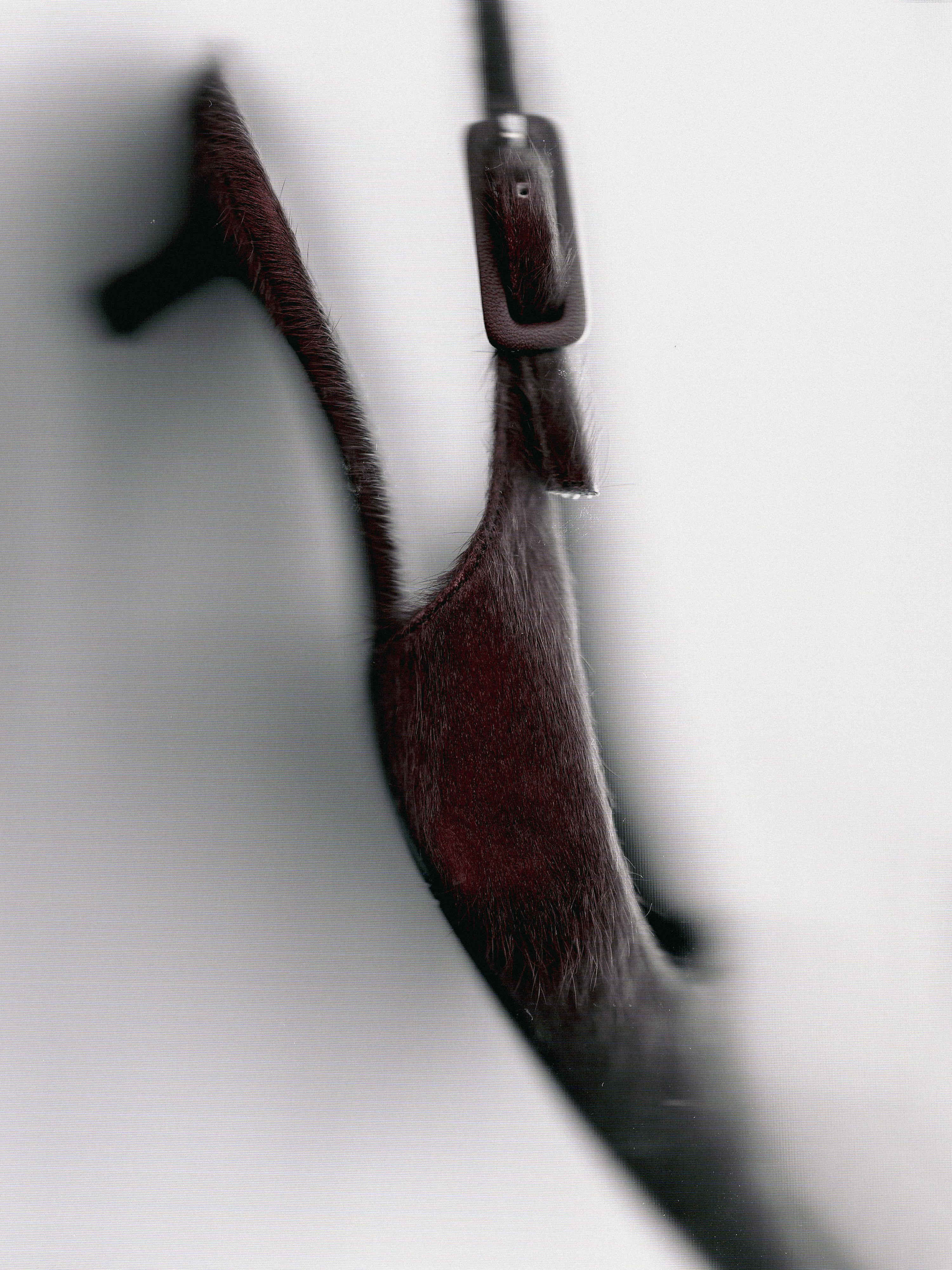 Nomie Cow-Hair Slingback, Wine - Image 3