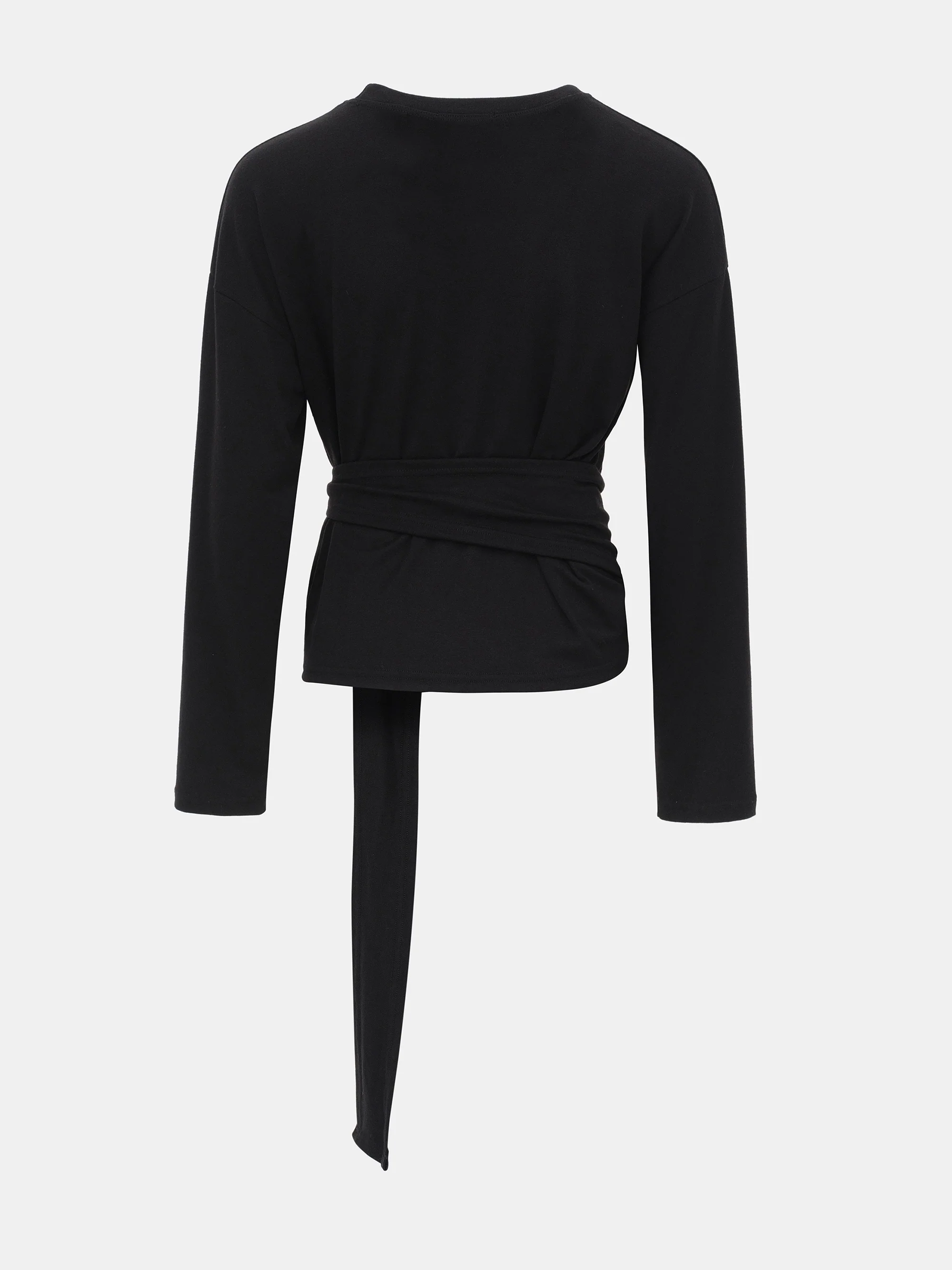 Peached Jersey Tie Tee, Black - Image 5