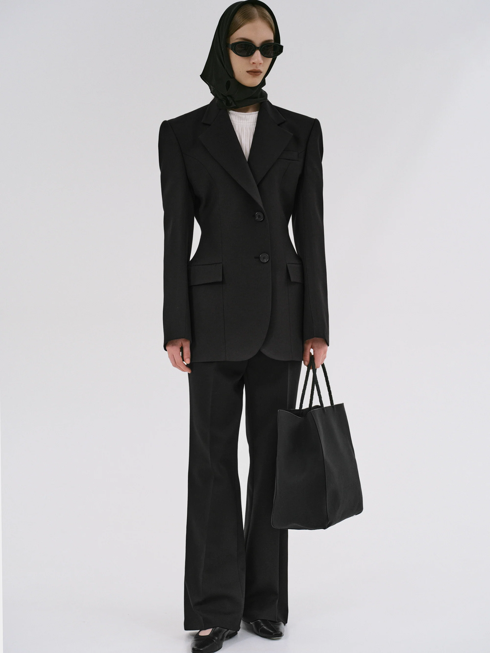 Poldo Hourglass Blazer, Black - Image 4