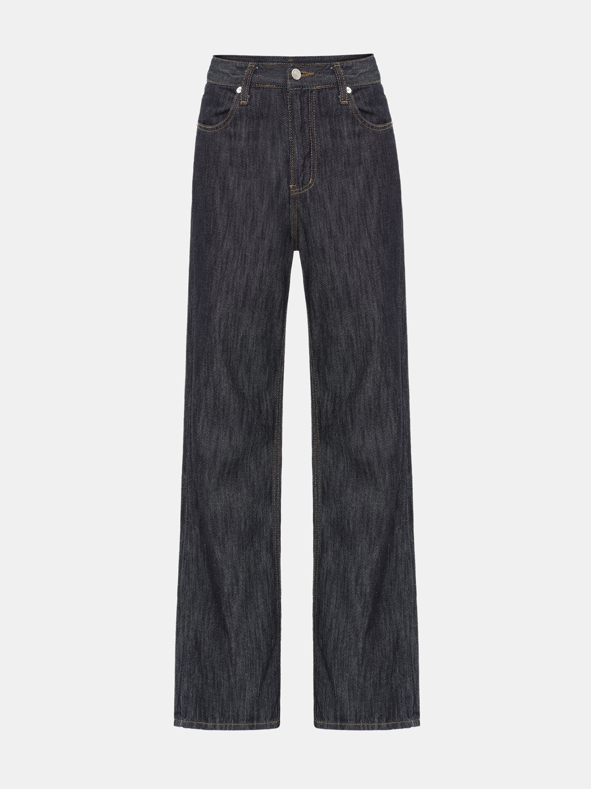 Raw Denim Slim Jeans, Indigo - Image 5