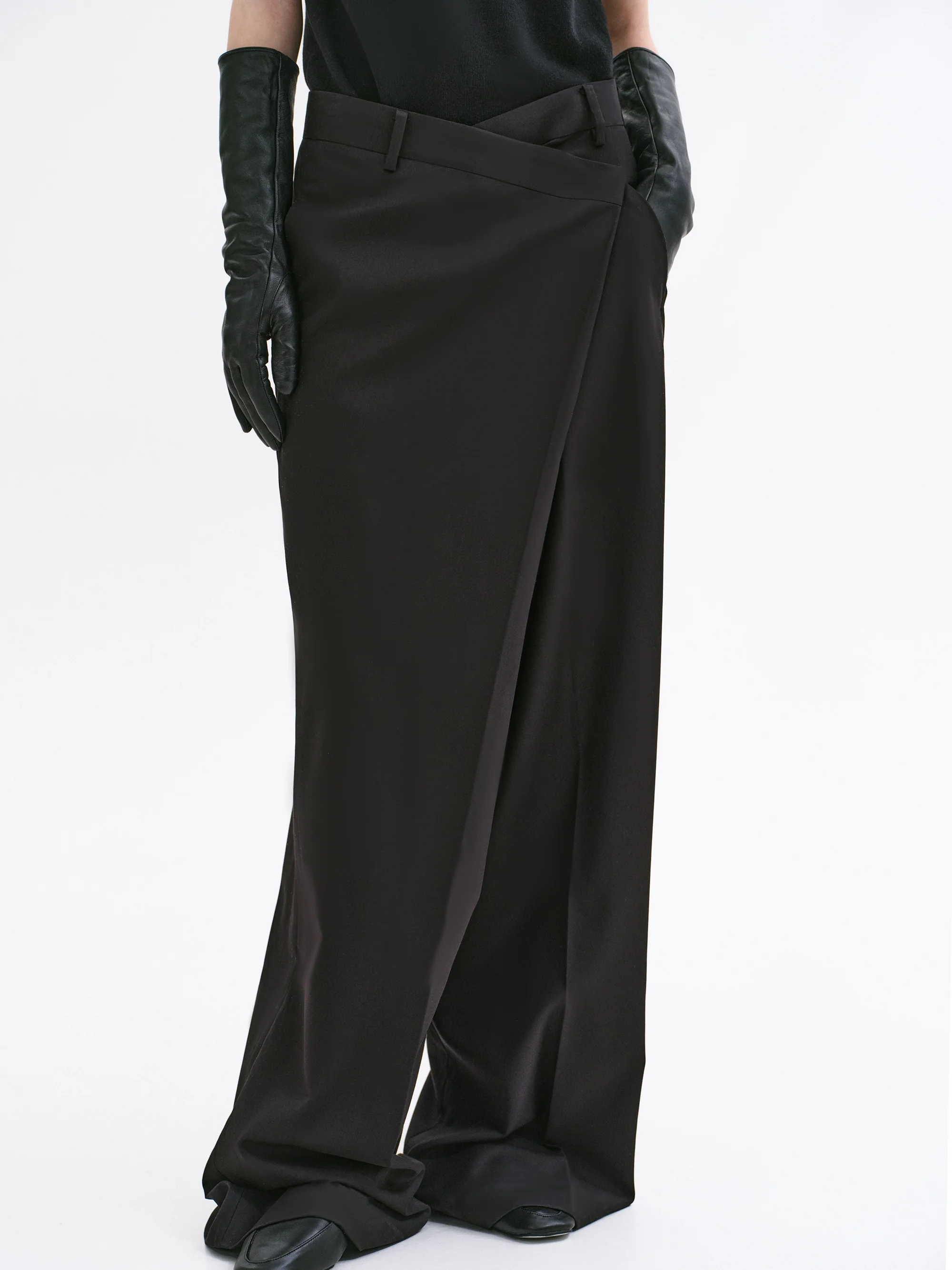 Rennert Criss Cross Trousers, Black - Image 4
