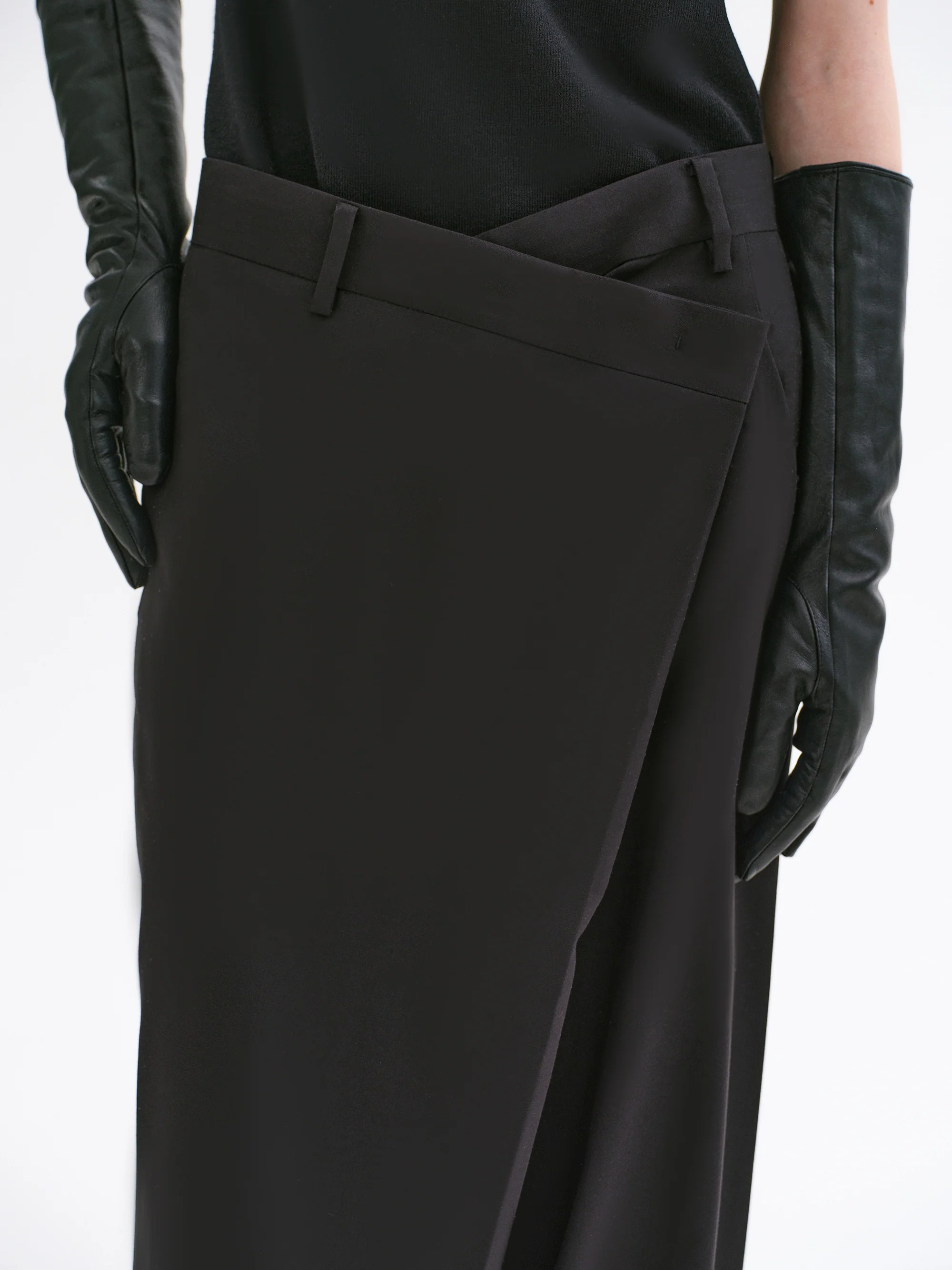 Rennert Criss Cross Trousers, Black - Image 6