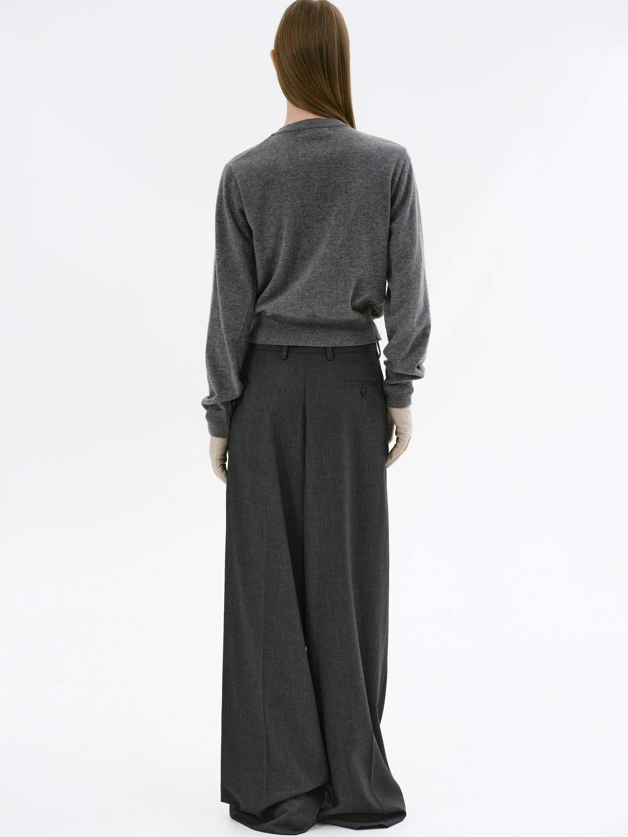 Rennert Criss Cross Trousers, Charcoal - Image 5