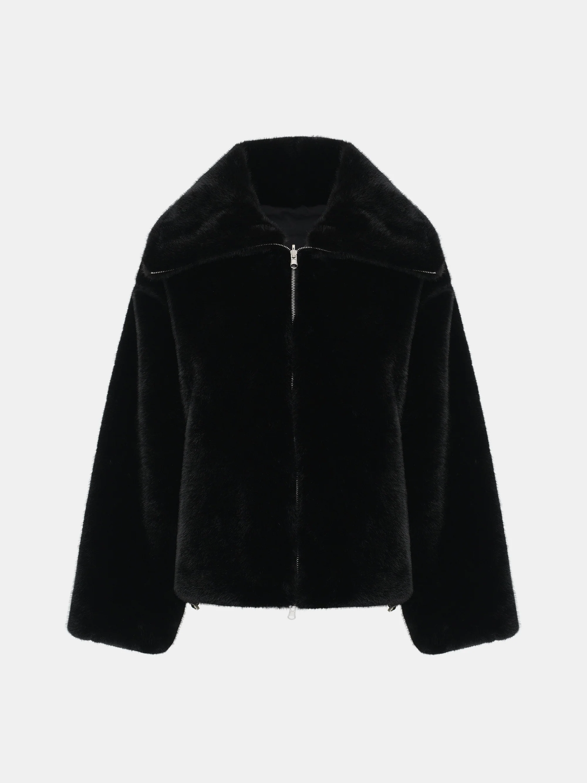Reversible Faux-Fur Jacket, Black - Image 10