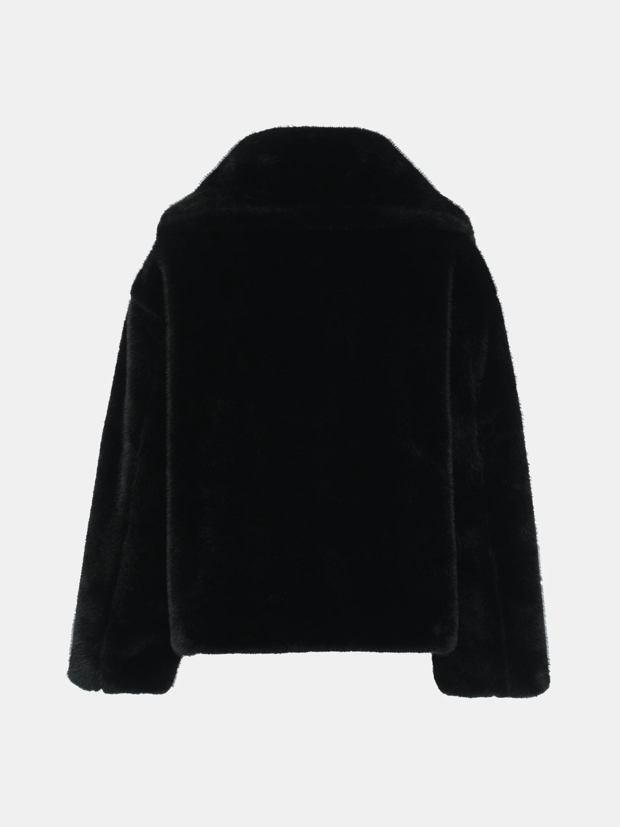 Reversible Faux-Fur Jacket, Black - Image 11
