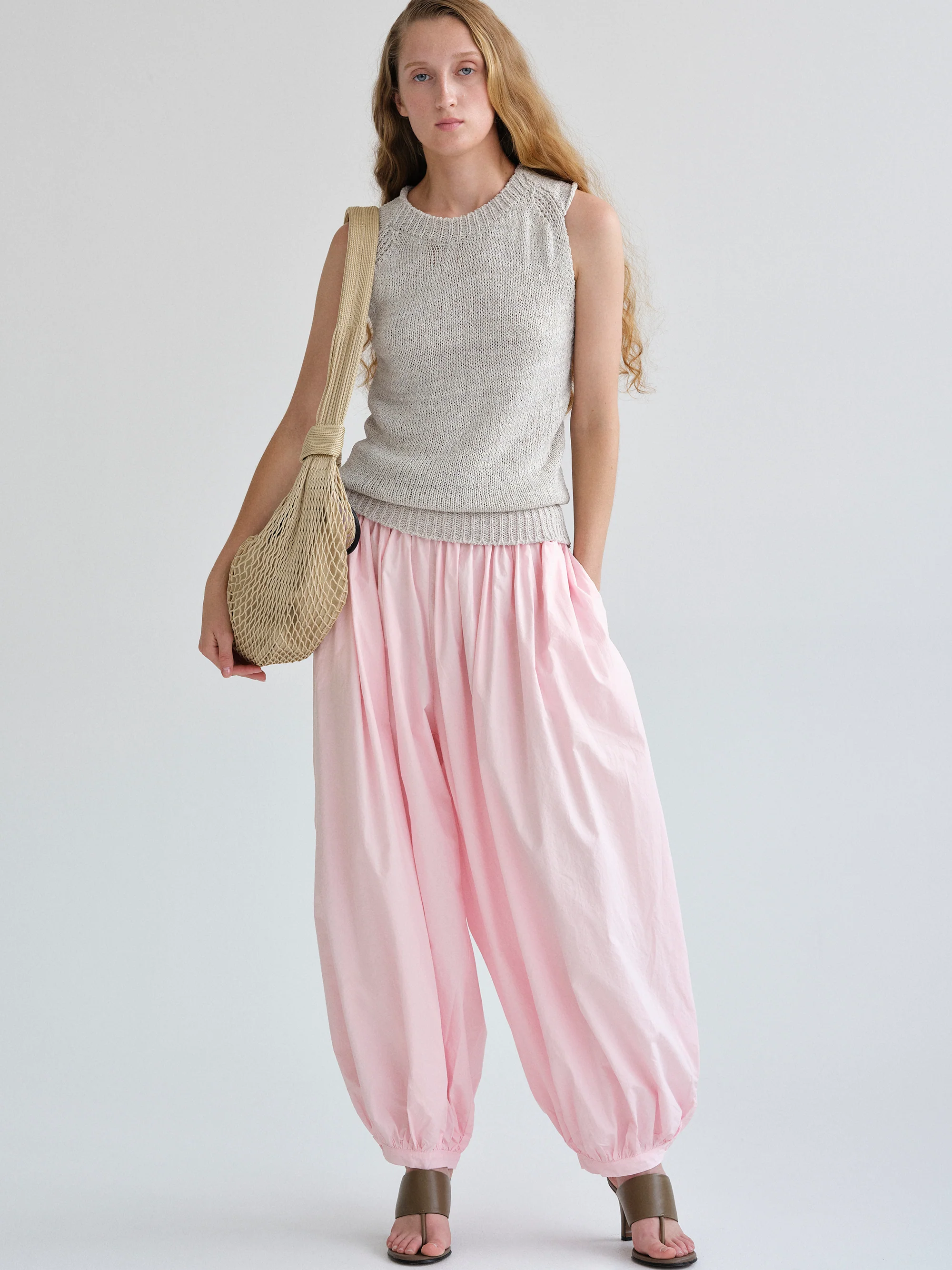 Rumi Balloon Parachute Pants, Pink - Image 4