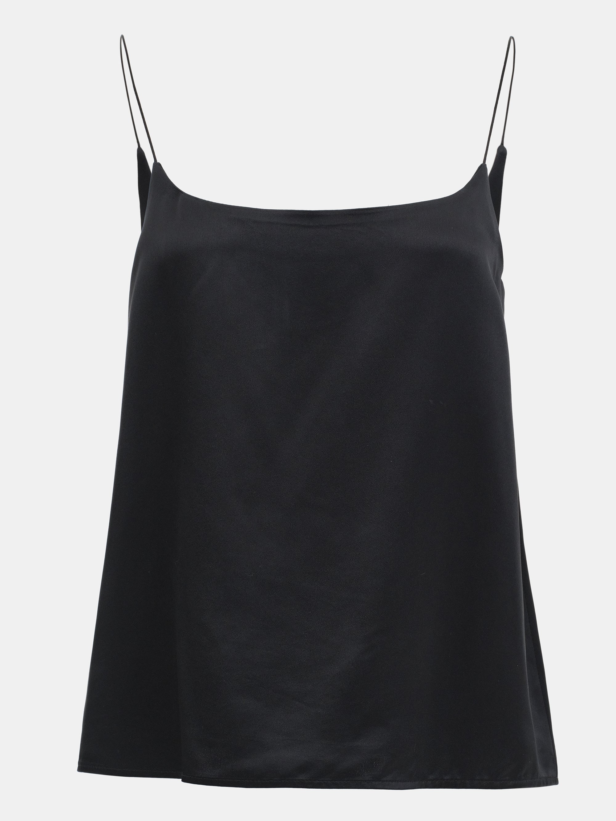 Satin Effect Tank Top, Black - Image 5
