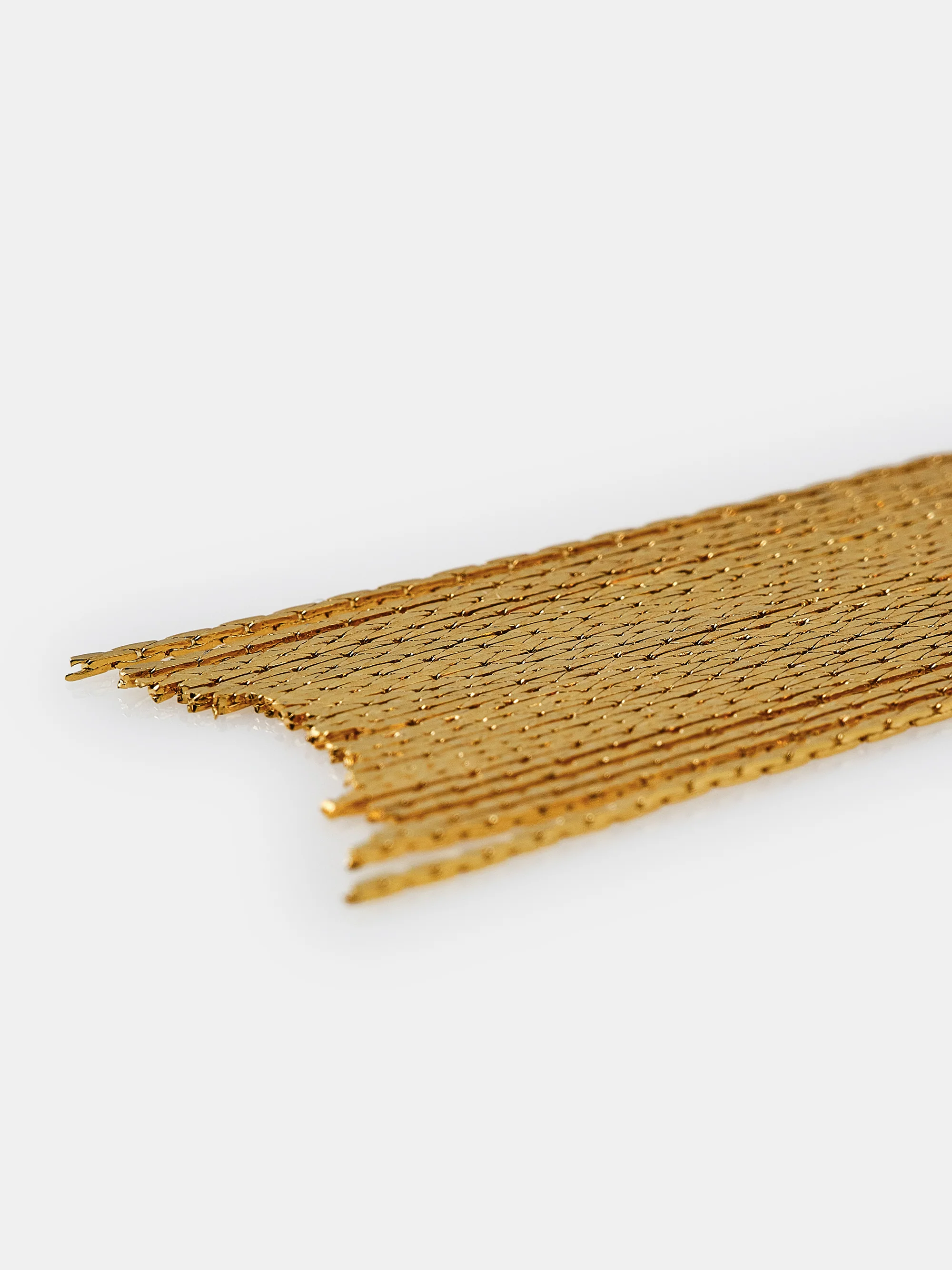 Tassel Drop Earrings, Gold - Image 3