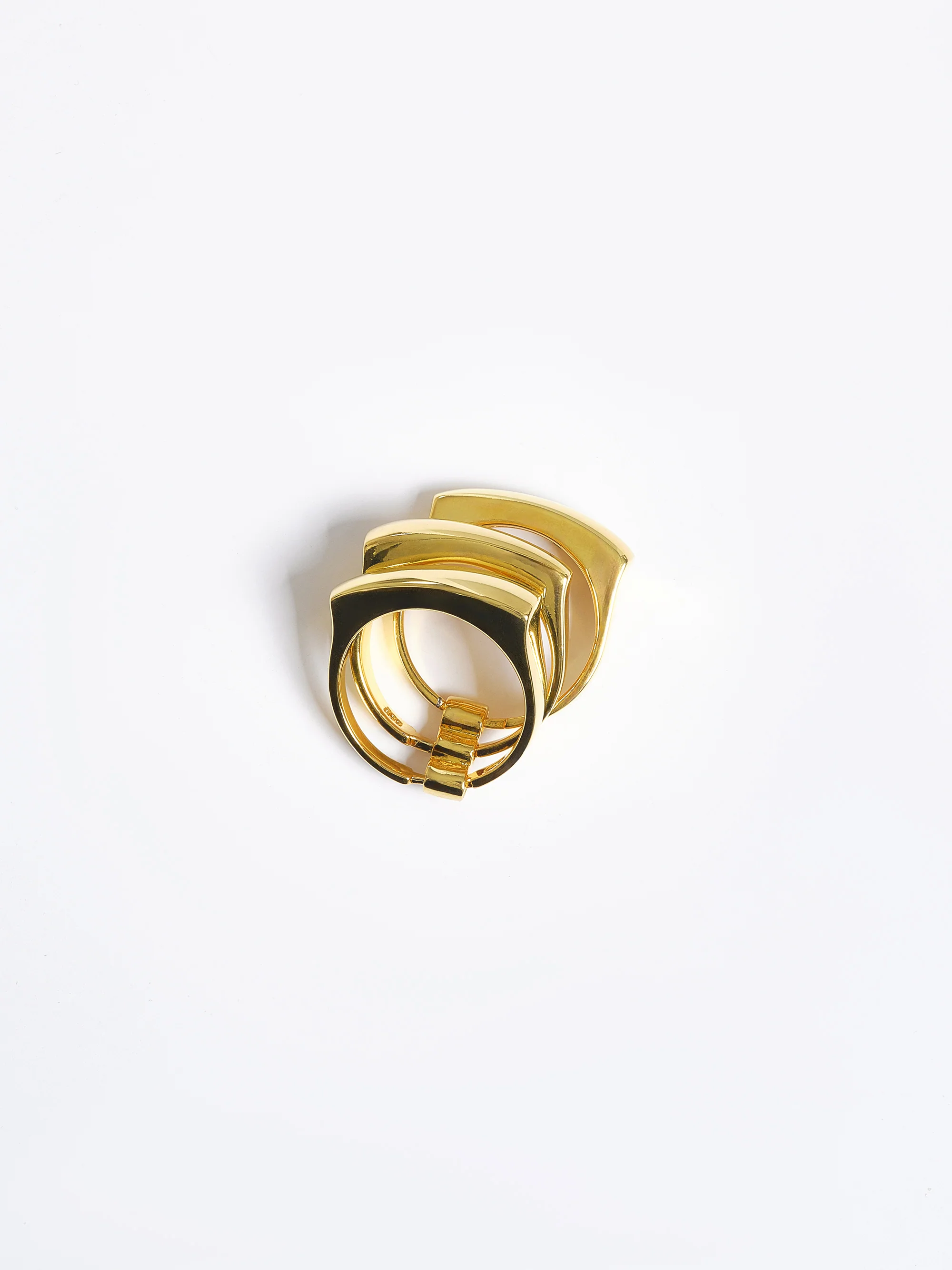 Tiered Bang Ring, Gold - Image 4