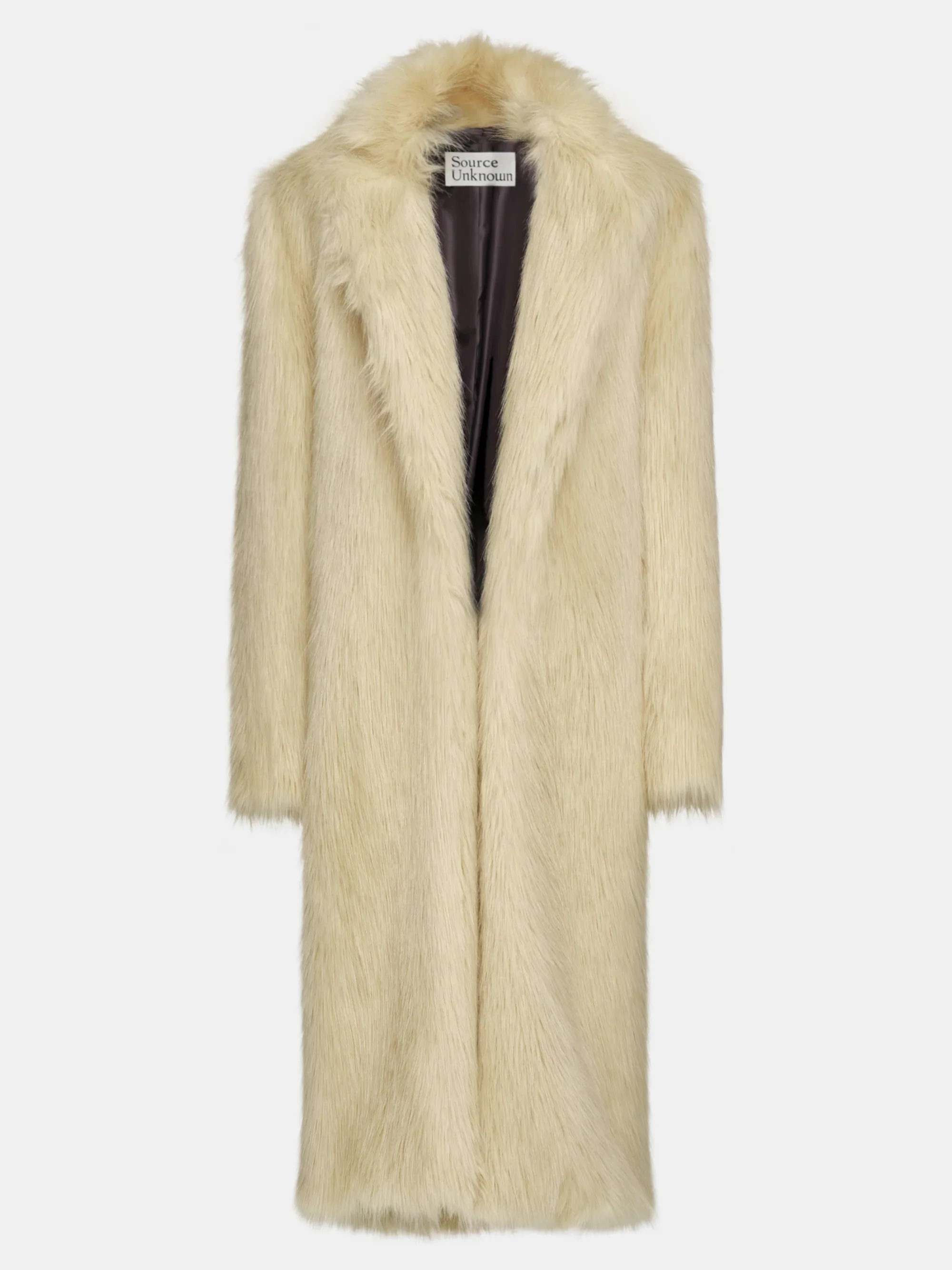 Wallis Oversized Grandpa Fur Coat, Tuscan Cream - Image 5