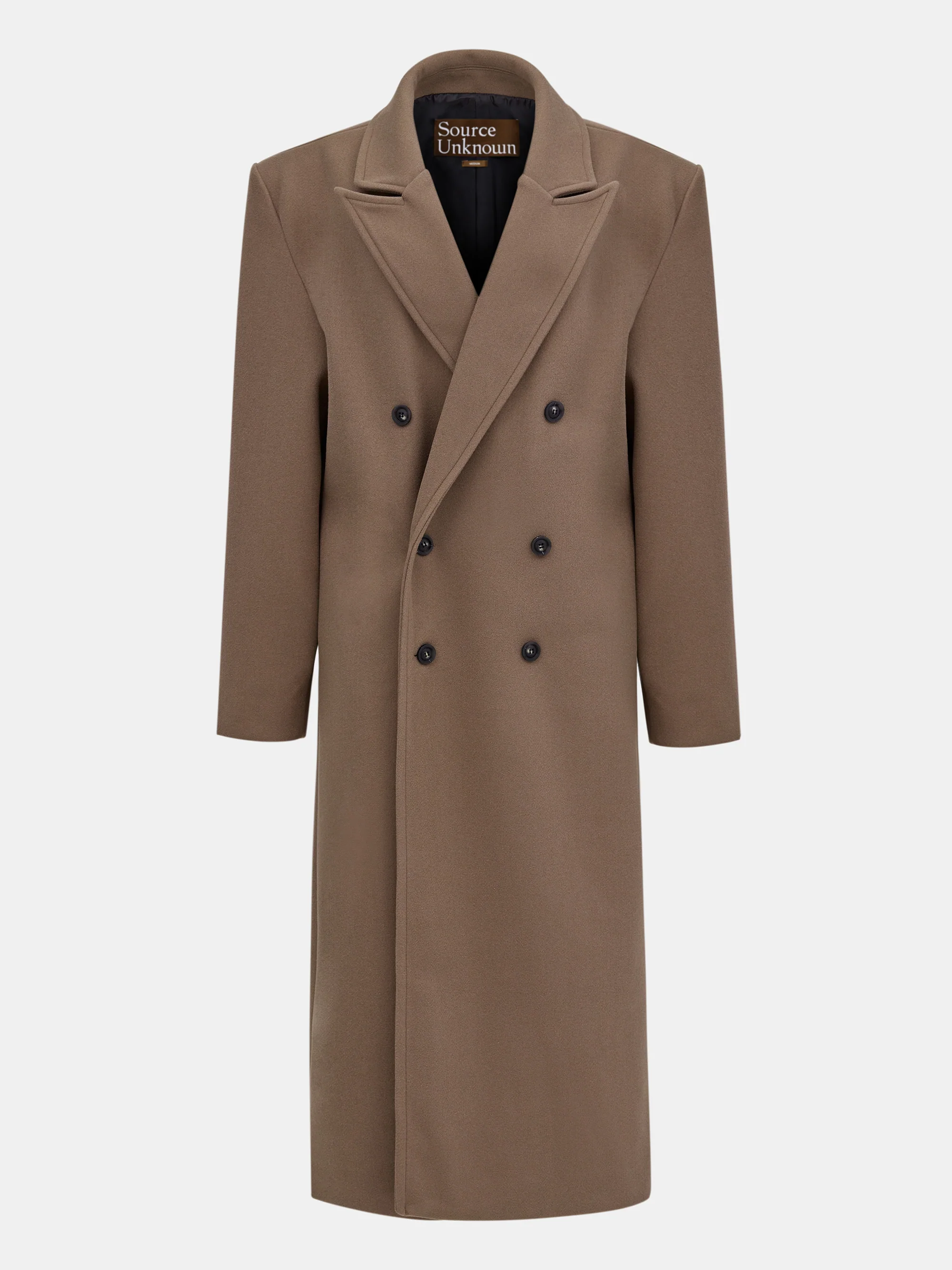 Wallis Oversized Grandpa Coat, Latte - Image 6